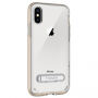 Carcasă de protecţie Spigen, cu stativ magnetic, pentru Apple iPhone XS / iPhone X - auriu