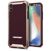 Carcasă de protecţie Spigen Signature, din plastic şi policarbonat, pentru Apple iPhone XS / iPhone X - auriu