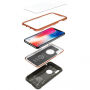 Carcasă de protecţie super rezistentă Spigen Armor, cu colţuri întărite, pentru Apple iPhone XS / iPhone X - verde