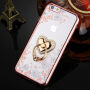 Husă de lux, cu stativ, cu inimă şi pietricele