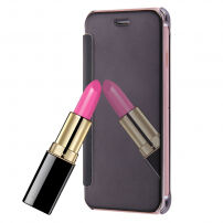 Husă flip tip oglindă, pentru Apple iPhone 8 / 7 - negru