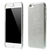 Carcasă cu design piele de șopârlă, pentru Apple iPhone 6 / 6S – argintie
