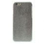 Carcasă cu design piele de șopârlă, pentru Apple iPhone 6 / 6S – argintie
