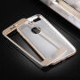 Carcasă din plastic pentru iPhone 8 Plus / 7 Plus cu protecţie 360° - protejează partea din faţă şi cea din spate - auriu