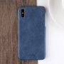 Carcasă de protecţie MOFI, pentru iPhone XS / iPhone X - albastru închis