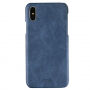 Carcasă de protecţie MOFI, pentru iPhone XS / iPhone X - albastru închis