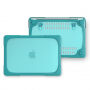Husa rezistenta la impact cu picioare rabatabile, pentru MacBook Pro 13" (A1706 / A1708 / A1989 / A2159) - turcoaz
