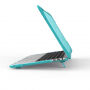 Husa rezistenta la impact cu picioare rabatabile, pentru MacBook Pro 13" (A1706 / A1708 / A1989 / A2159) - turcoaz