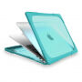 Husa rezistenta la impact cu picioare rabatabile, pentru MacBook Pro 13" (A1706 / A1708 / A1989 / A2159) - turcoaz