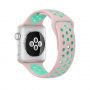 Curea silicon, pentru Apple Watch 42mm / 41mm / 40mm / 38mm - roz-turcoaz