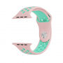 Curea silicon, pentru Apple Watch 42mm / 41mm / 40mm / 38mm - roz-turcoaz