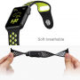 Curea silicon, pentru Apple Watch 42mm / 41mm / 40mm / 38mm - roşu-negru