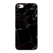 Carcasă de protecţie din plastic, pentru iPhone 5 / 5S / SE (2016) - marmură neagră