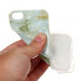Carcasă de protecţie din plastic, pentru Apple iPhone 5 / 5S / SE (2016) - marmură albastru pal