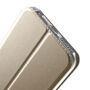Husă din piele, cu deschidere flip, pentru Apple iPhone 6 / 6S – champagne