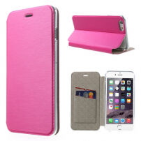 Husă din piele, cu deschidere flip, pentru Apple iPhone 6 / 6S – rose