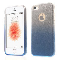 3v1 třpytivý kryt pentru iPhone 5 / 5S / SE (2016) - albastru