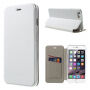 Husă din piele, cu deschidere flip, pentru Apple iPhone 6 / 6S – albă