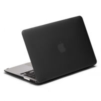 Carcasă mată LENTION, pentru MacBook Air 13" (model A1369 / A1466) - negru
