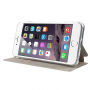 Husă din piele, cu deschidere flip, pentru Apple iPhone 6 / 6S – albă