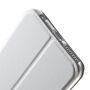 Husă din piele, cu deschidere flip, pentru Apple iPhone 6 / 6S – albă