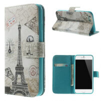 Husă portofel, cu suport, pentru Apple iPhone 6 / 6S – Paris şi Turnul Eiffel