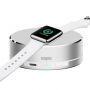 Powerbank, stativ încărcător şi carcasă de protecţie 3 în 1, pentru Apple Watch - argintiu