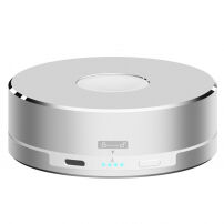 Powerbank, stativ încărcător şi carcasă de protecţie 3 în 1, pentru Apple Watch - argintiu