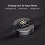 Powerbank, stativ încărcător şi carcasă de protecţie 3în1, pentru Apple Watch - 1 500 mAh - negru
