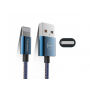 Cablu USB MCDODO, de sincronizare şi încărcare, pentru Apple iPhone - 15cm - denim