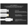 Cablu USB MCDODO, cu conectori lightning / micro USB / USB-C, pentru Apple iPhone - 1m - alb