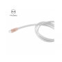 Cablu USB MCDODO, cu conector USB-C, pentru Apple MacBook - 1m - alb-auriu