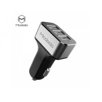 Încărcător auto MCDODO, cu trei porturi (5V / 5.2A), pentru Apple iPhone / iPad / iPod - gri
