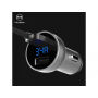 Încărcător auto MCDODO, cu două porturi (5V / 3.4A) şi display LED, pentru Apple iPhone / iPad / iPod - argintiu