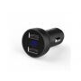 Încărcător auto MCDODO, cu două porturi (5V / 3.4A) şi display LED, pentru Apple iPhone / iPad / iPod - negru