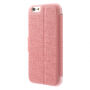 Husă MEILAITE din piele, cu clips magnetic, pentru Apple iPhone 6 / 6S – roz