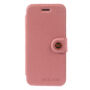 Husă MEILAITE din piele, cu clips magnetic, pentru Apple iPhone 6 / 6S – roz
