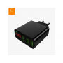 Încărcător MCDODO, cu trei porturi USB display digital, pentru Apple iPhone / iPad / iPod - negru