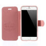 Husă MEILAITE din piele, cu clips magnetic, pentru Apple iPhone 6 / 6S – roz