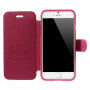 Husă MEILAITE din piele, cu clips magnetic, pentru Apple iPhone 6 / 6S – rose