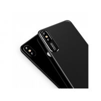Carcasă de protecţie MCDODO, cu strat de protecţie din aluminiu pentru cameră, pentru Apple iPhone XS / iPhone X - negru