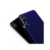Carcasă de protecţie MCDODO, cu strat de protecţie din aluminiu pentru cameră, pentru Apple iPhone XS / iPhone X - albastru