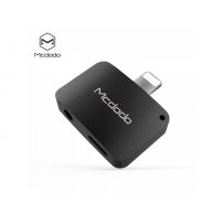 Reducţie MCDODO, cu conector lightning şi jack 3.5, pentru Apple iPhone - negru