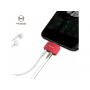 Reducţie MCDODO, cu conector lightning şi jack 3.5, pentru Apple iPhone - roşu