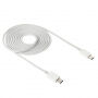 Cablu de date și încărcare USB-C / USB-C, pentru iPhone / iPad / MacBook / AirPods - 2 m - alb