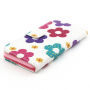 Husă cu slot-uri de carduri, pentru Apple iPhone 6 / 6S - Model floral