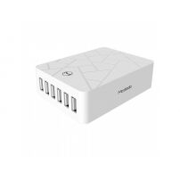 Încărcător MCDODO, cu şase porturi USB, pentru Apple iPhone / iPad / iPod - alb