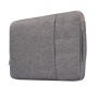 Servietă universală, cu fermoar, pentru iPad până la 13" / MacBook până la 14" - gri