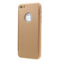 Husă durificată, pentru întreaga circumferinţă a telefonului, inclusiv sticlă de protecţie, pentru iPhone SE (2016) / 5S / 5 - auriu