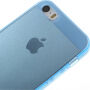 Husă transparentă pentru Apple iPhone S5 / 5S / SE (2016) - albastru